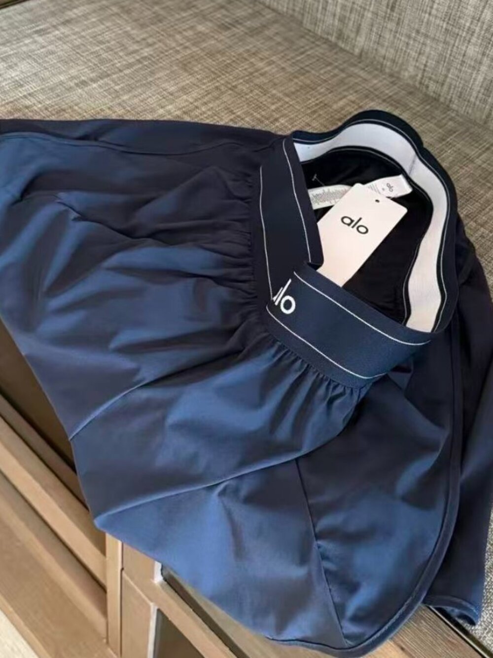NWT🎯Alo Yoga Match Point Shorts Navy Blue | Size S-M 👒 - Picture 7 of 9